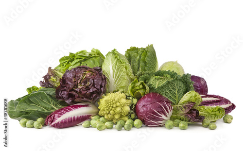Photo: Assortment of fresh cabbages Assortment of fresh cabbages