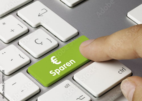 Photo: Sparen tastatur. Finger Sparen tastatur. Finger