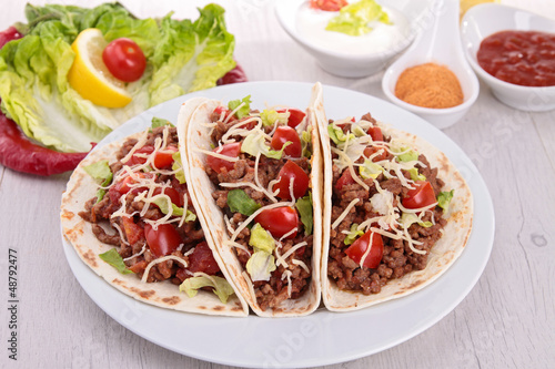 Photo: plate of taco plate of taco