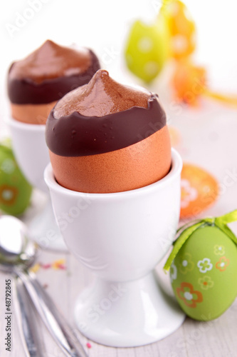 Photo: easter chocolate mousse easter chocolate mousse
