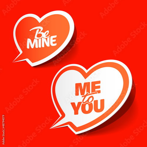 Vector: Be Mine and Me to You - enamored bubbles Be Mine and Me to You - enamored bubbles