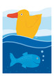 Ente und Fisch