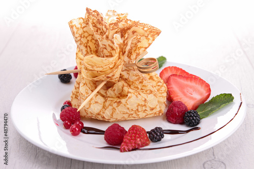 Photo: crepe with berries crepe with berries