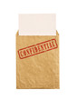 Old envelope with top secret stamp.