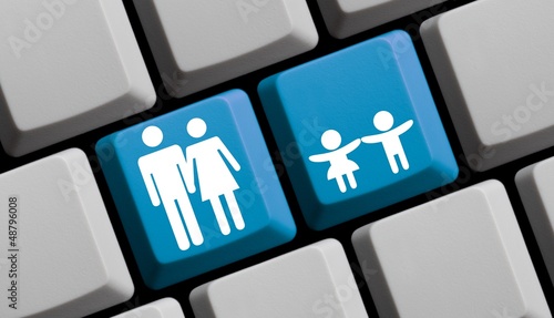 Illustration: Eltern und Kinder online Eltern und Kinder online