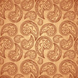 Vintage beige abstract background with doodles
