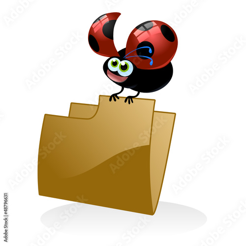 Vector: coccinella cartella coccinella cartella