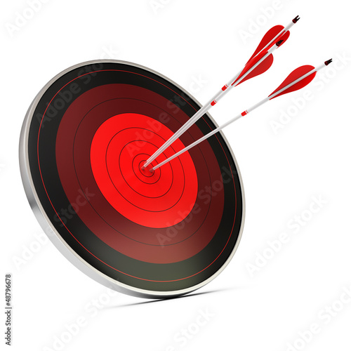Illustration: Objective Achieved Concept, Goal Achievement Objective Achieved Concept, Goal Achievement