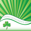 St. Patrick's Day abstract background.
