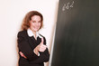 gut gelaunte Lehrerin