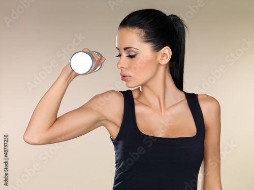 Photo: Beautiful woman working out Beautiful woman working out