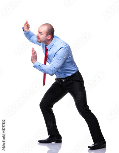 Photo: man push position man push position
