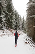 Winter trail running