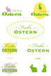 frohe ostern label, etiketten