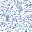 Mathematics seamless pattern