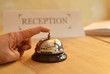 Photo: Hand an Hotelglocke Hand an Hotelglocke