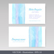 Business Card Set. Vector illustration