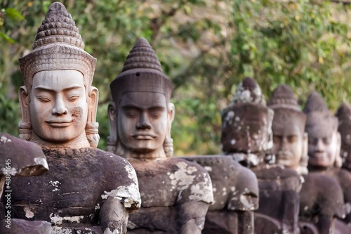 Photo: Angkor south door statues Angkor south door statues