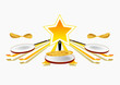 Trio de poêles à crêpes - fond blanc - étoile - Chandeleur