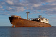 Wrecked ship in Lanzarote