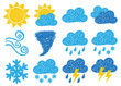 Vektor: Weather doodle icons Weather doodle icons