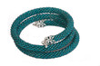 Bracelet from hand-worked beads