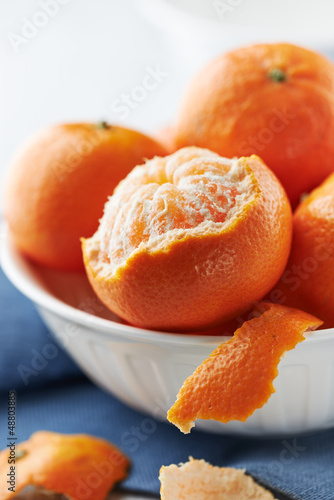Photo: Mandarin oranges in a bowl Mandarin oranges in a bowl
