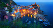 Cinque Terre, Vernazza at the blue hour