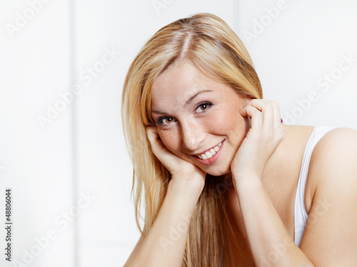 Photo: Relaxed beautiful young woman Relaxed beautiful young woman