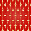 Valentine seamless hearts pattern