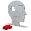Kopf mit Puzzle
