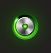 Vector: Glossy media player metal button Glossy media player metal button