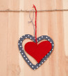 two hearts hung up on the string