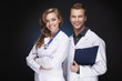 Portrait of a smiling doctors