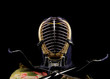 Kendo concept over black background
