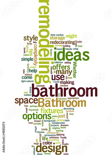Vector: Bathroom remodeling ideas Concept Bathroom remodeling ideas Concept