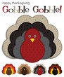 Spotted turkey stickers in vector format.