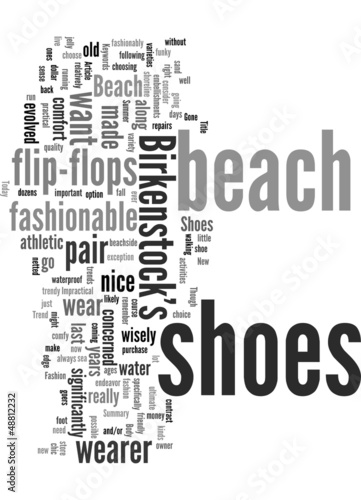 Vector: Beach Shoes are the New Summer Fashion Trend Concept Beach Shoes are the New Summer Fashion Trend Concept
