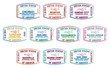 Passport stamps of US airports 