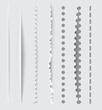 Vector dividers and vertical rules for design.