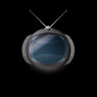 Abstract Tv retro space style