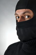 Vermummter Mann im Portrait