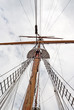 Mast of the vintage sail ship