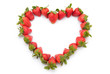 strawberries shaped like a heart