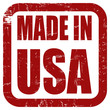 Grunge Stempel rot quad MADE IN USA
