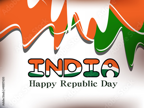 Vector: Abstract illustration for Happy Republic Day in grey background. Abstract illustration for Happy Republic Day in grey background.