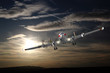 Super Constellation im Landeanflug