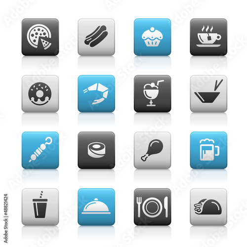 Vector: Food Icons - 2 // Matte Series Food Icons - 2 // Matte Series