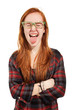 portrait girl disappointed