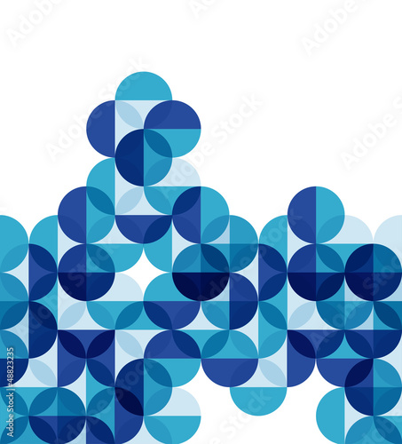 Vector: Blue modern geometric abstract background Blue modern geometric abstract background